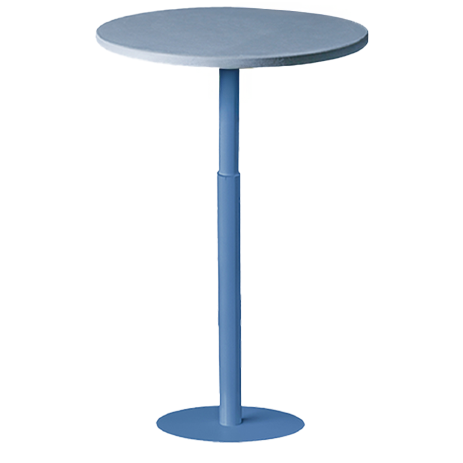 Стол коктейльный Твист Круглый, черничный Йогурт + Немного голубого